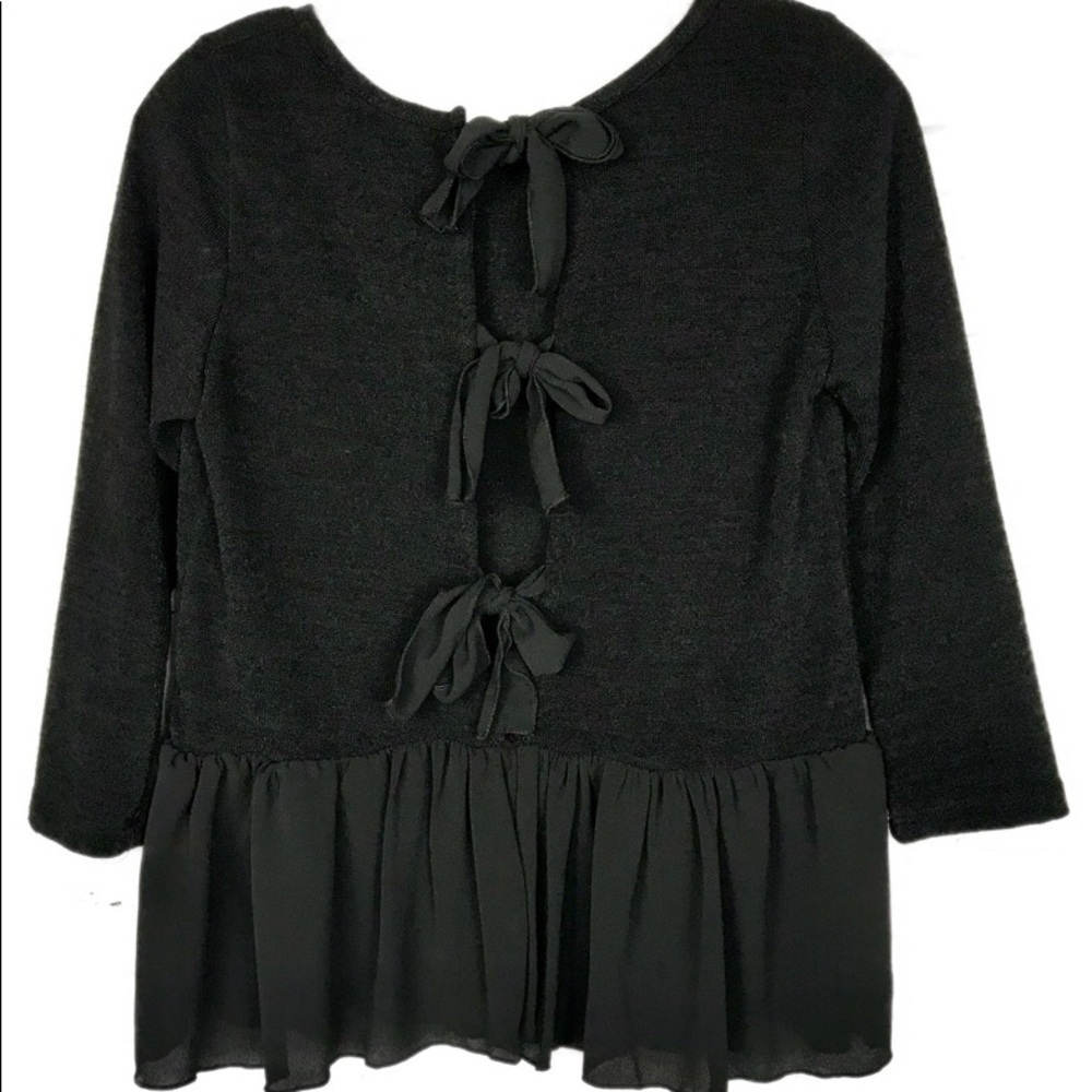 𝅺LOVE Culture Ribbon Back Top - Picture 2 of 5